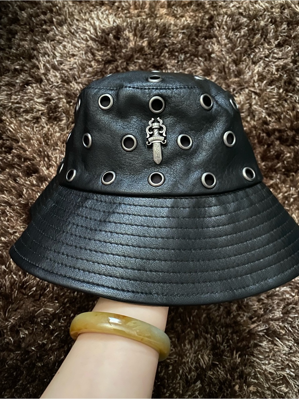 Leather Bucket Hat